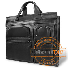 Leather Ballistic Briefcase with NIJ level IIIA panels
